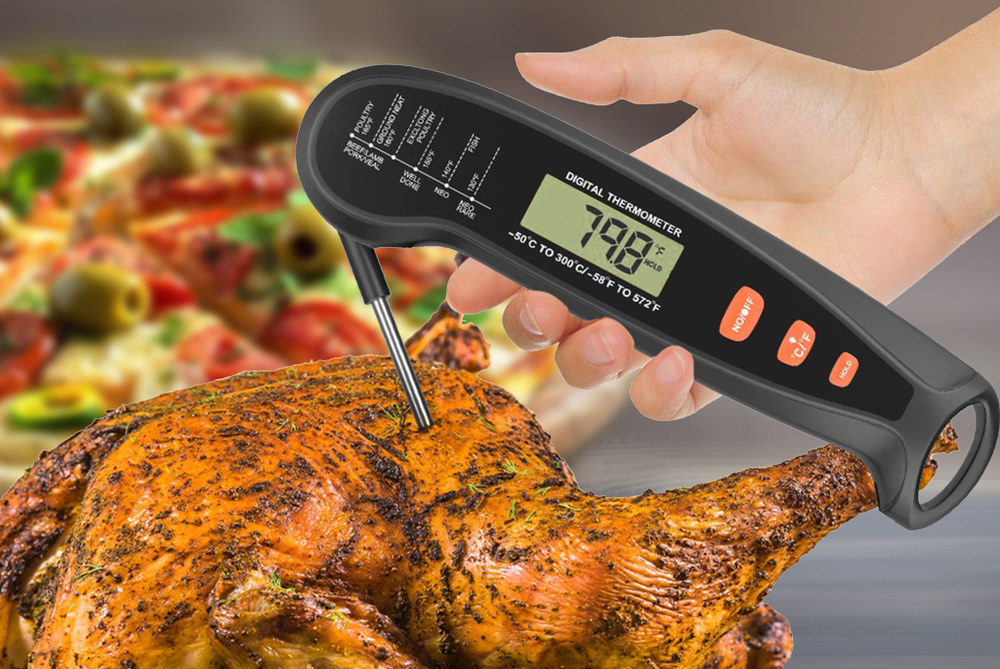 Цифровой термометр Model 1, складной, черный