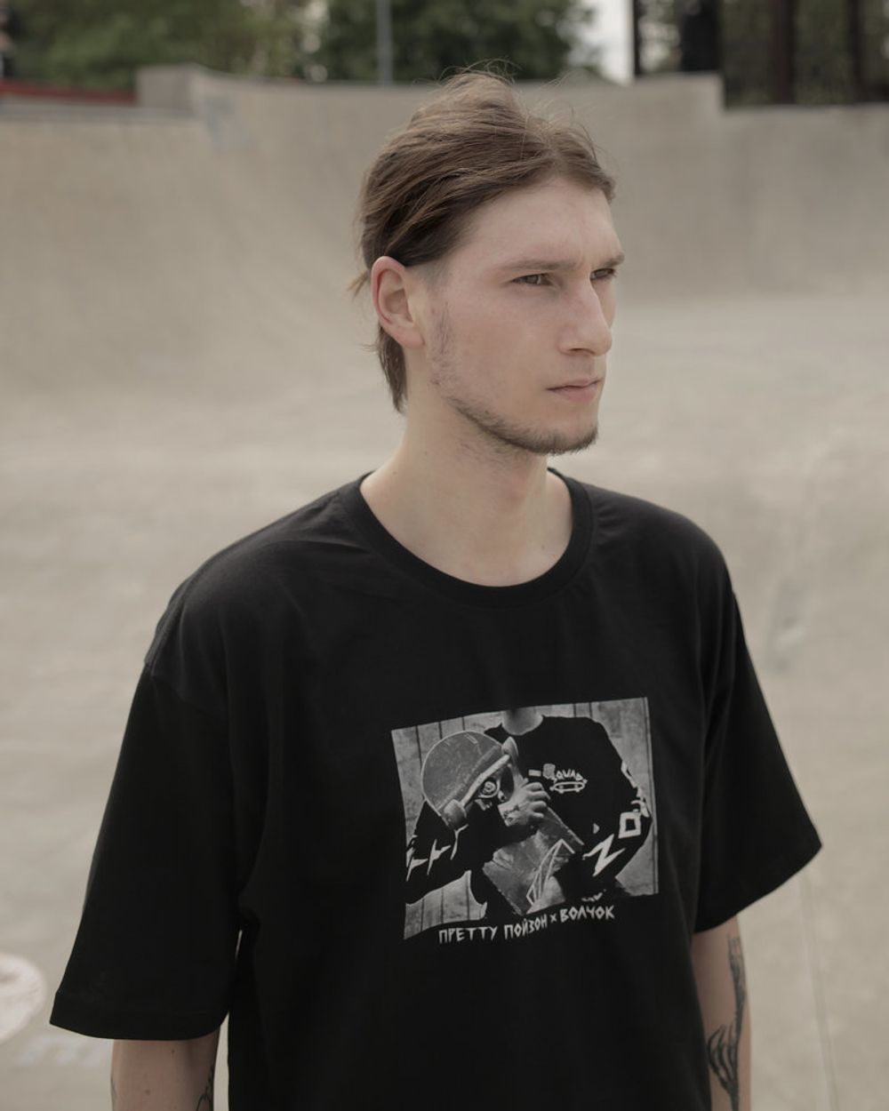 Футболка Волчок x  Pretty Poison Скейт