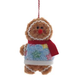 GAEM Игрушка набивная подвесная "Пряничный человечек", L11 W5 H15 см, 3в.