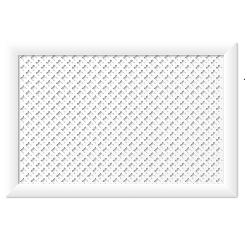 Решетка радиаторная Стильный дом Готико V545967 900х600 мм белая