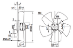 Вентилятор осевой A4E300-AH26-06