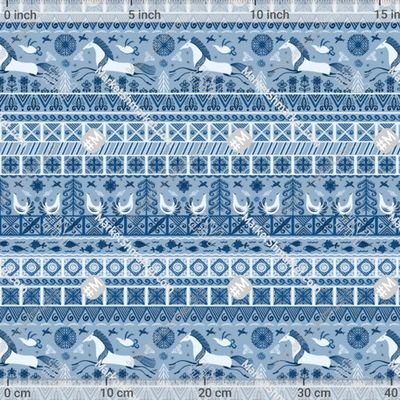 Скачущие лошади, птицы, солнце. Мезенская рос by Irina Skaska 361 DPI