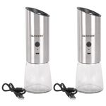 Набор гравитационных мельниц для соли и специй, электрические, 2 шт., USB, PM-8, DASWERK, 456626