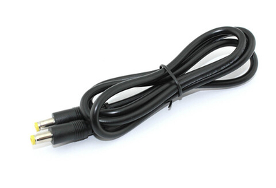 Кабель DC 5.5x2.5  18 AWG папа-папа 1 м с прямым штекером