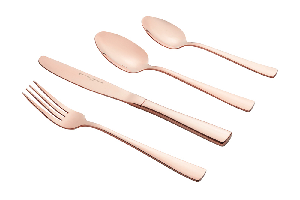 Набор столовых приборов 16 предметов на 4 персоны Maxwell & Williams Arden медный