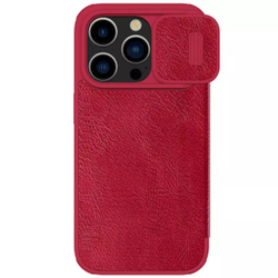 Кожаный чехол-книжка Nillkin Leather Qin Pro c защитой камеры для iPhone 15 Pro