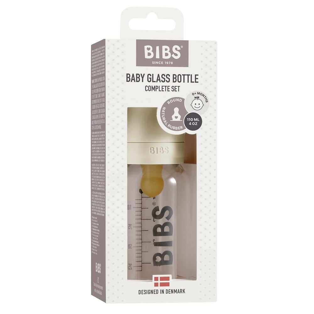 Бутылочка в наборе BIBS Complete Set - Ivory, 110 мл