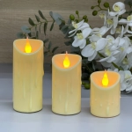 Сувенир с подсветкой «Свеча - Сказка» 5*7/9/12,5 см (набор 3 шт)