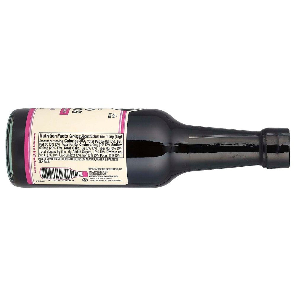 Big Tree Farms, органические кокосовые аминокислоты, заправка и маринад, натуральный вкус, 296 мл (10 жидк. унций)