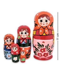 Народные промыслы МР-80/11-D Матрешка 5м «Машенька» (загорская)
