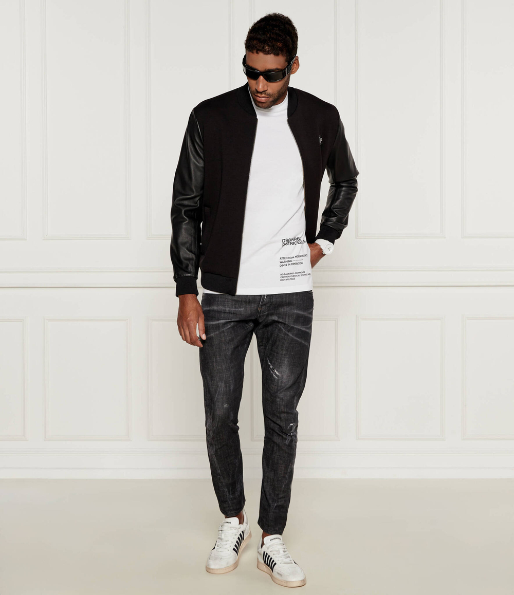 Кожаные кроссовки boxer Dsquared2 - белый(SNM0364 43107846)