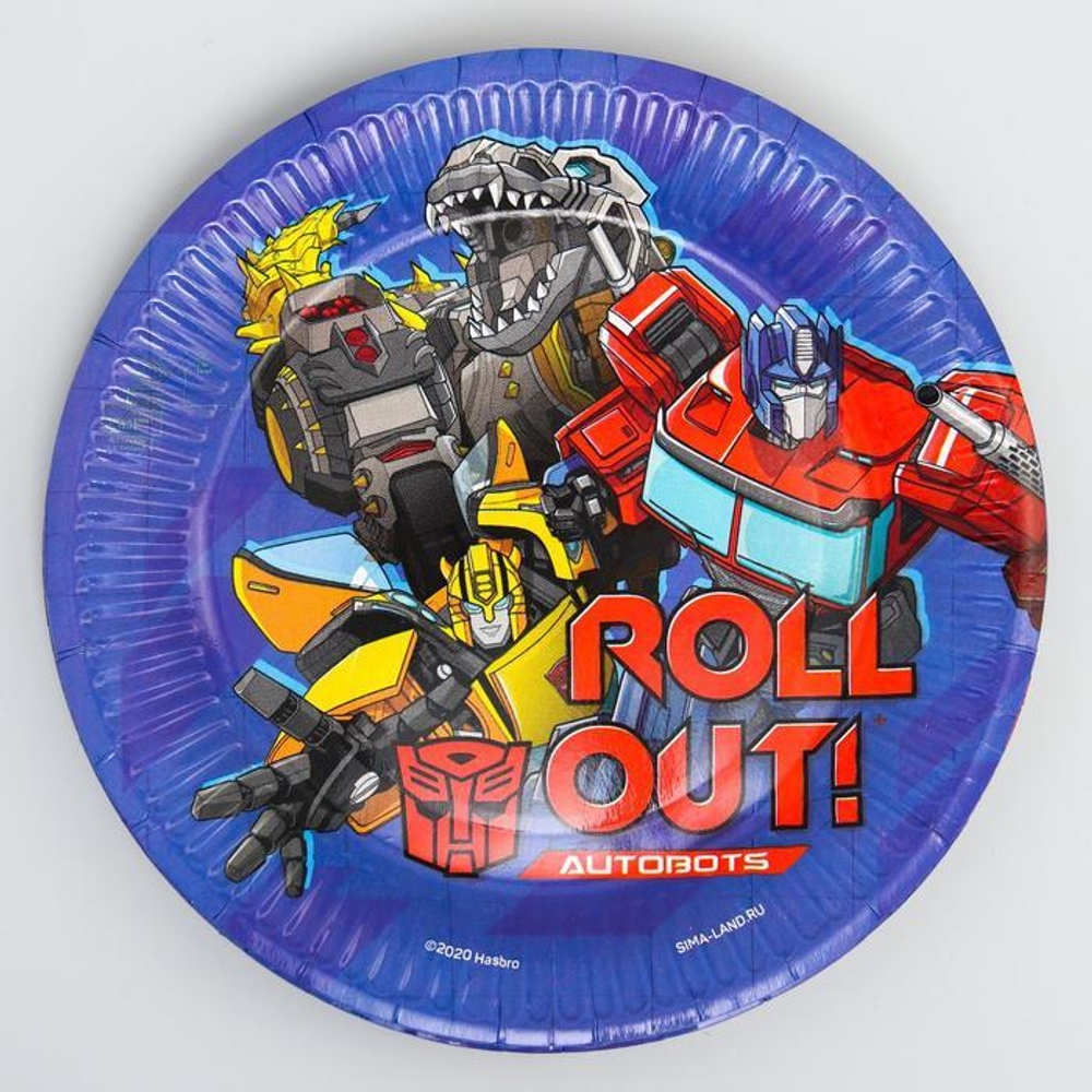 Распродажа Тарелка бумажная СДР Трансформеры
