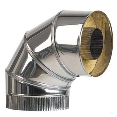 Отводы 90°  120-220 толщина металла 0,8-0,5 нержавеющая сталь - нержавеющая сталь