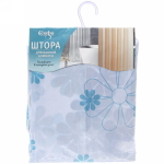 Штора для ванной полиэстер 180*180"Селфи» София (с утяжелителем)