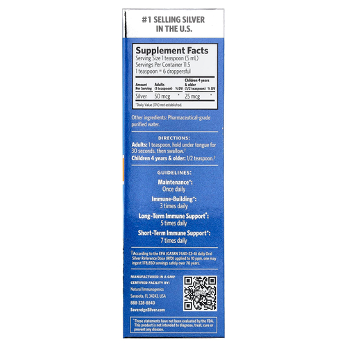 Sovereign Silver, Bio-Active Silver Hydrosol™, капли, флакон с крышкой-пипеткой, 59 мл (2 жидк. унции)