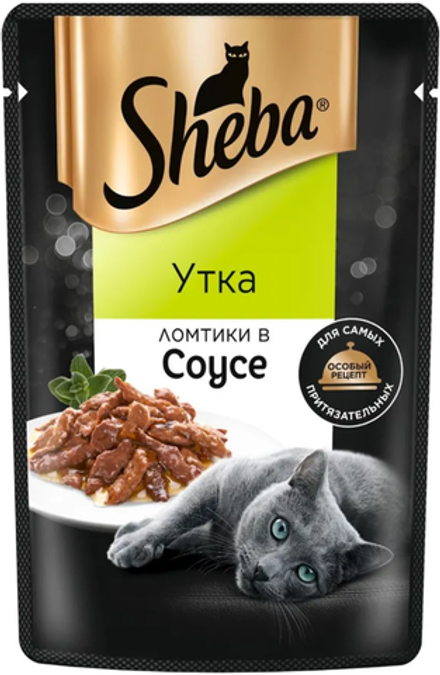 Sheba Pleasure Утка ломтики в соусе 75г.*28шт.
