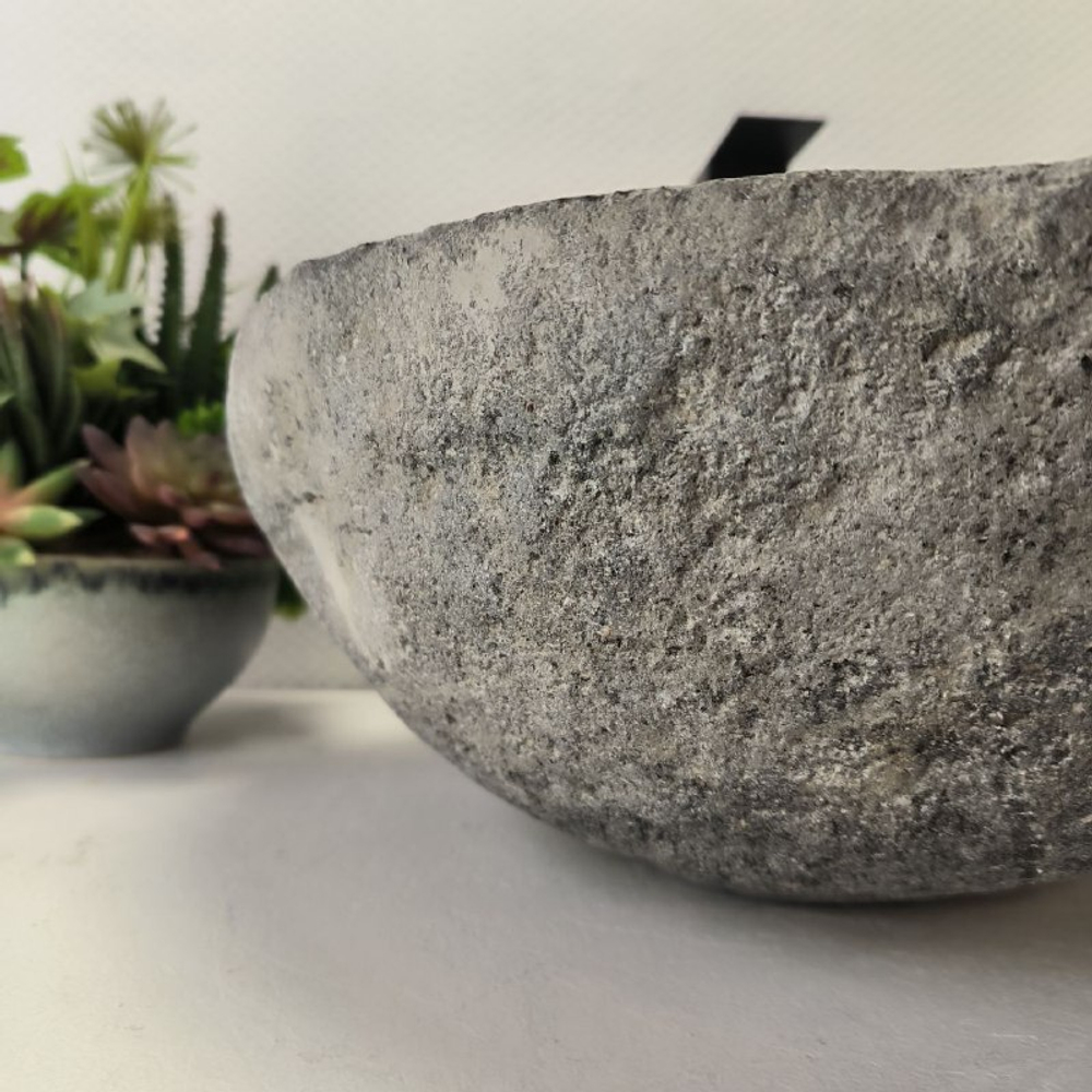 Раковина из речного камня RS-63512 (43*39*16) 0122