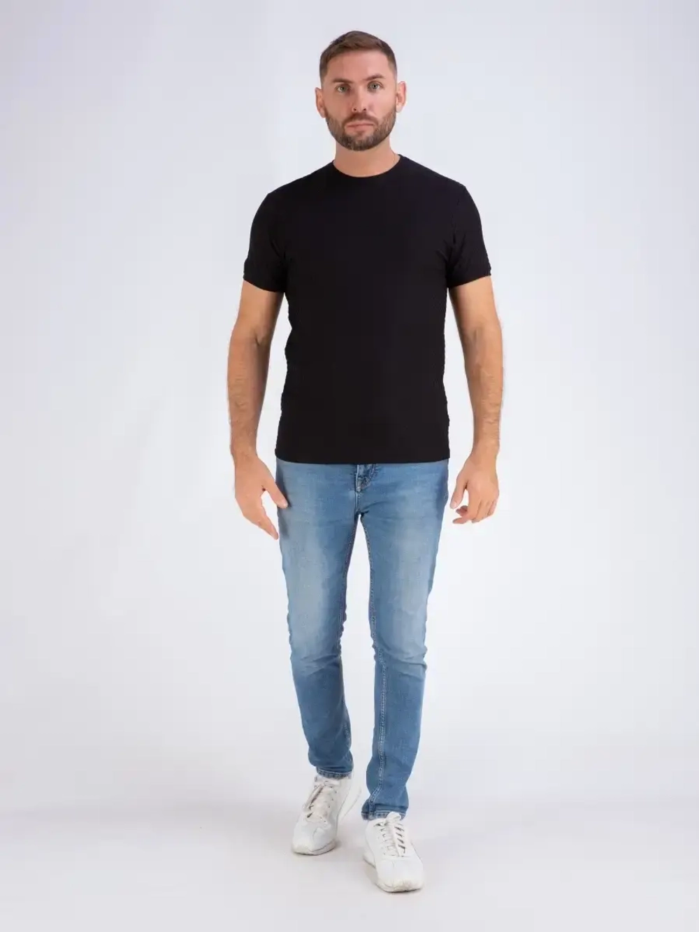 Футболка мужская однотонная базовая