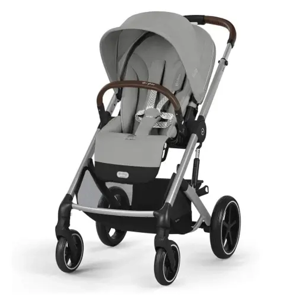 Коляска 2 в 1 Cybex Balios S Lux SLV 2025 (с дождевиками), Stone Grey