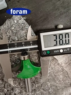 Фреза кромочная, калевочная Z2 Foram, R12.7, хвостовик 8мм, подшипник 12,7мм