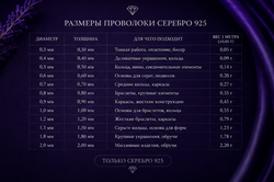Проволока серебро 925 1.3 мм – для изготовления украшений