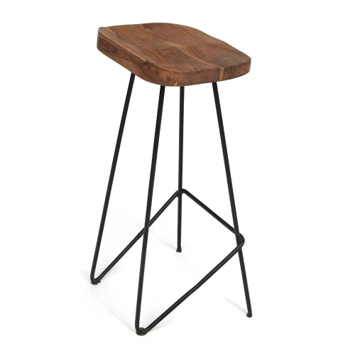 Стул барный Secret de Maison HOFF (mod. G05957) дерево акация/метaлл, 41х31х75см, натуральный