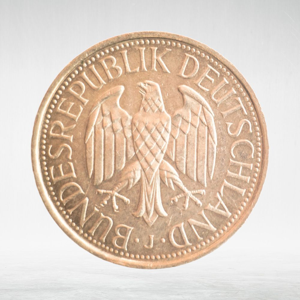 Germany, 1 Deutsche Mark, 1990, (Hamburg Mint - "J"), VF