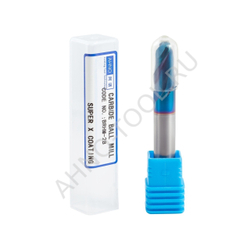 Фреза твердосплавная сферическая 20мм (L=100, l=40, хв=20) Z2 35° по закаленной стали BRHM-2B-R10.0