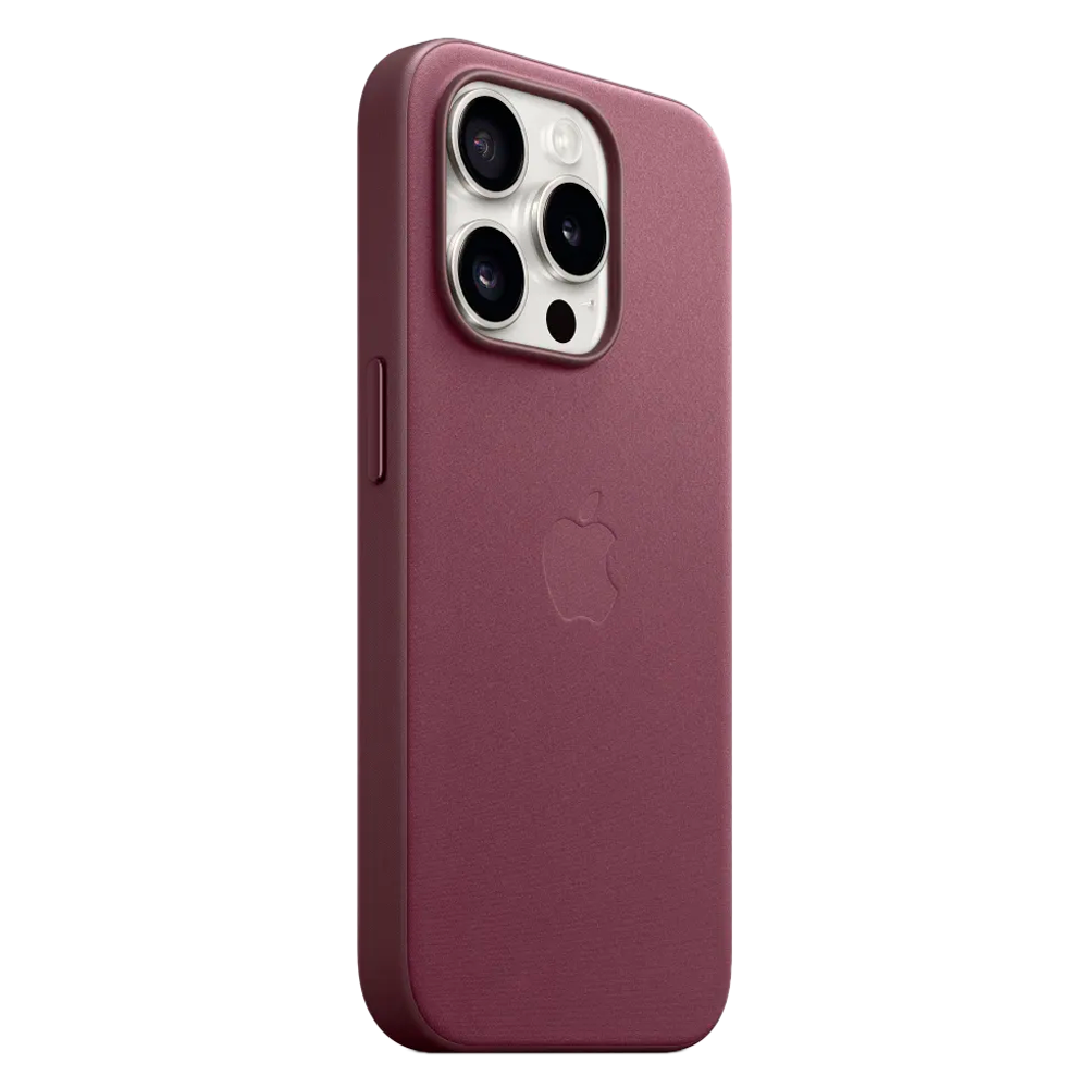 Тканевый чехол с поддержкой MagSafe Apple FineWoven Case для iPhone 15 Pro, Mulberry (Красная шелковица)