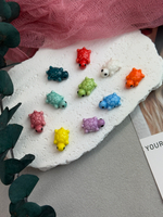 Керамические бусины "Черепашка", МИКС 12*19 мм, 10 штук