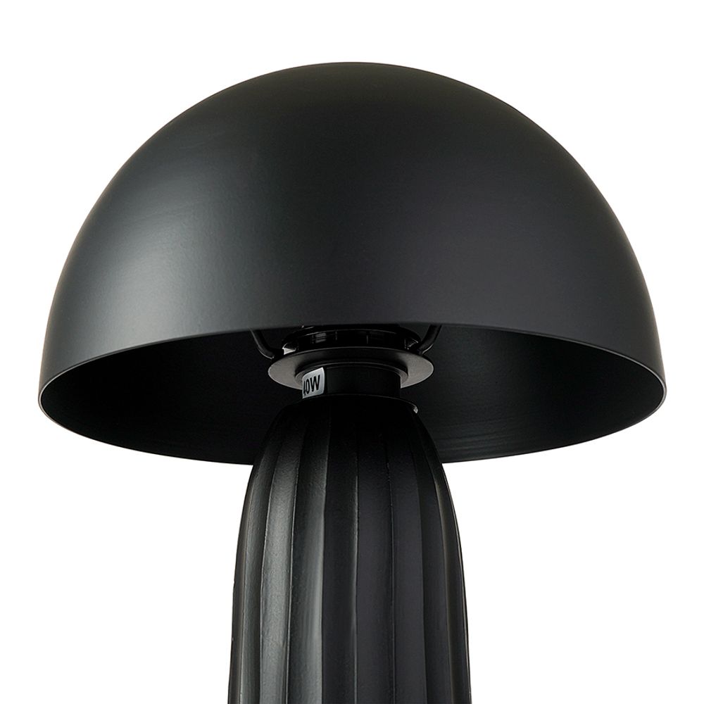 Лампа настольная Texture Sleek, Ø24х37 см, черная