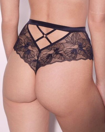 Трусики-стринги с завышенной линией талии Volare (Размер: 36) (Цвет: темно-синий)