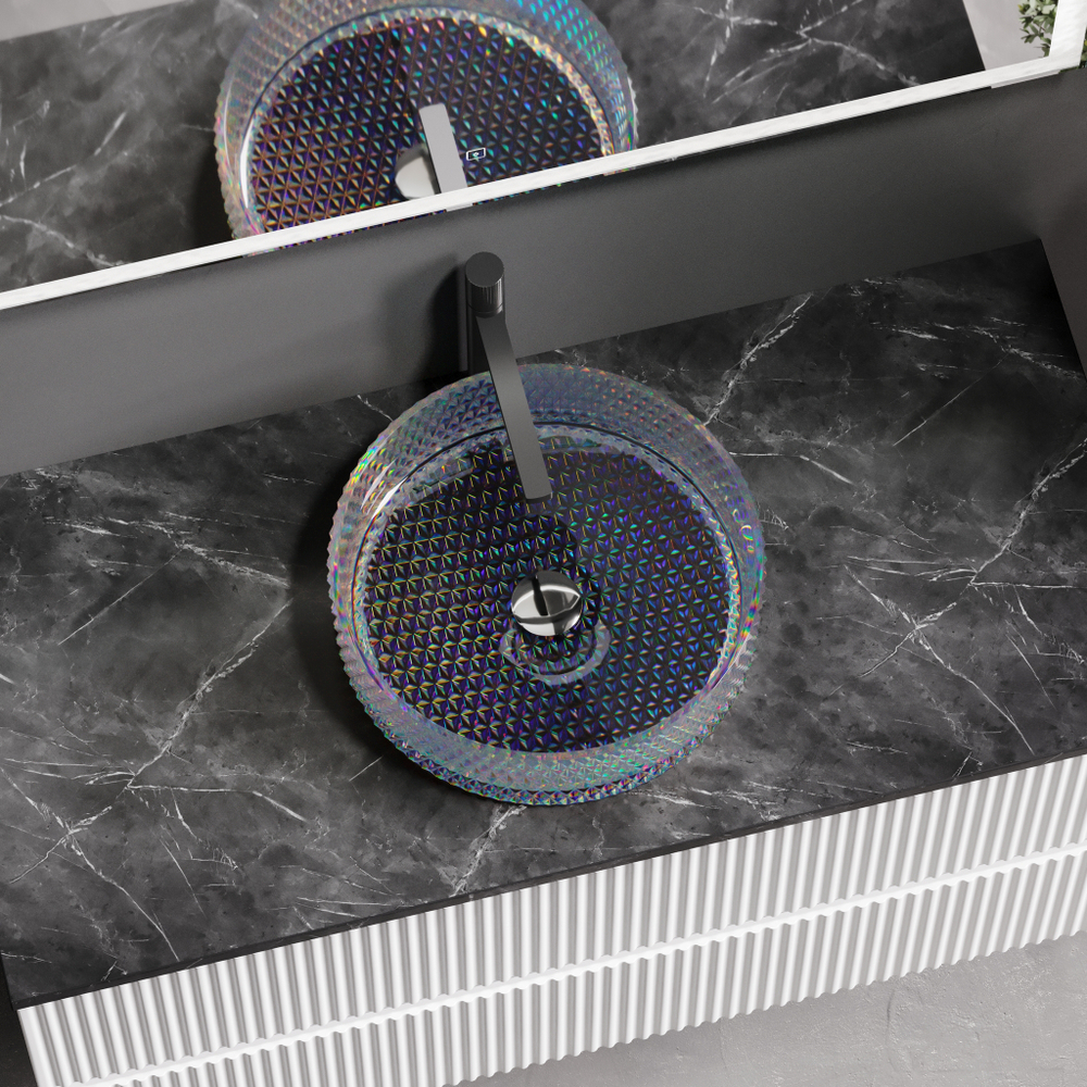 Рукомойник Ceramica Nova Cristal 36 см CN6059 прозрачная