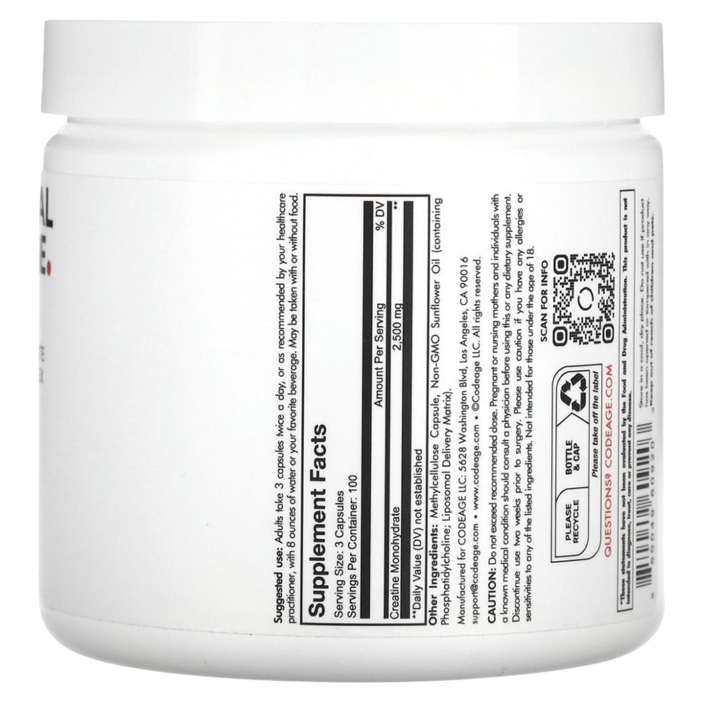 CODEAGE AMEN Liposomal Creatine 300 capsules , Липосомальный Креатин