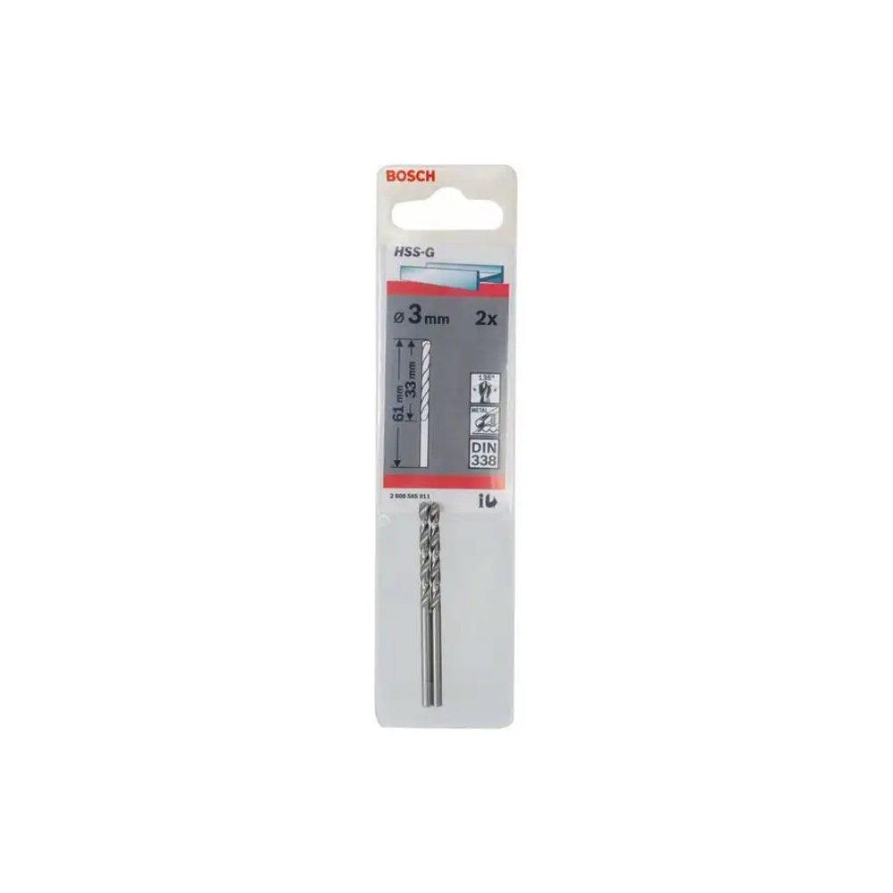 Сверло по металлу HSS-G 3 мм BOSCH 2608585911