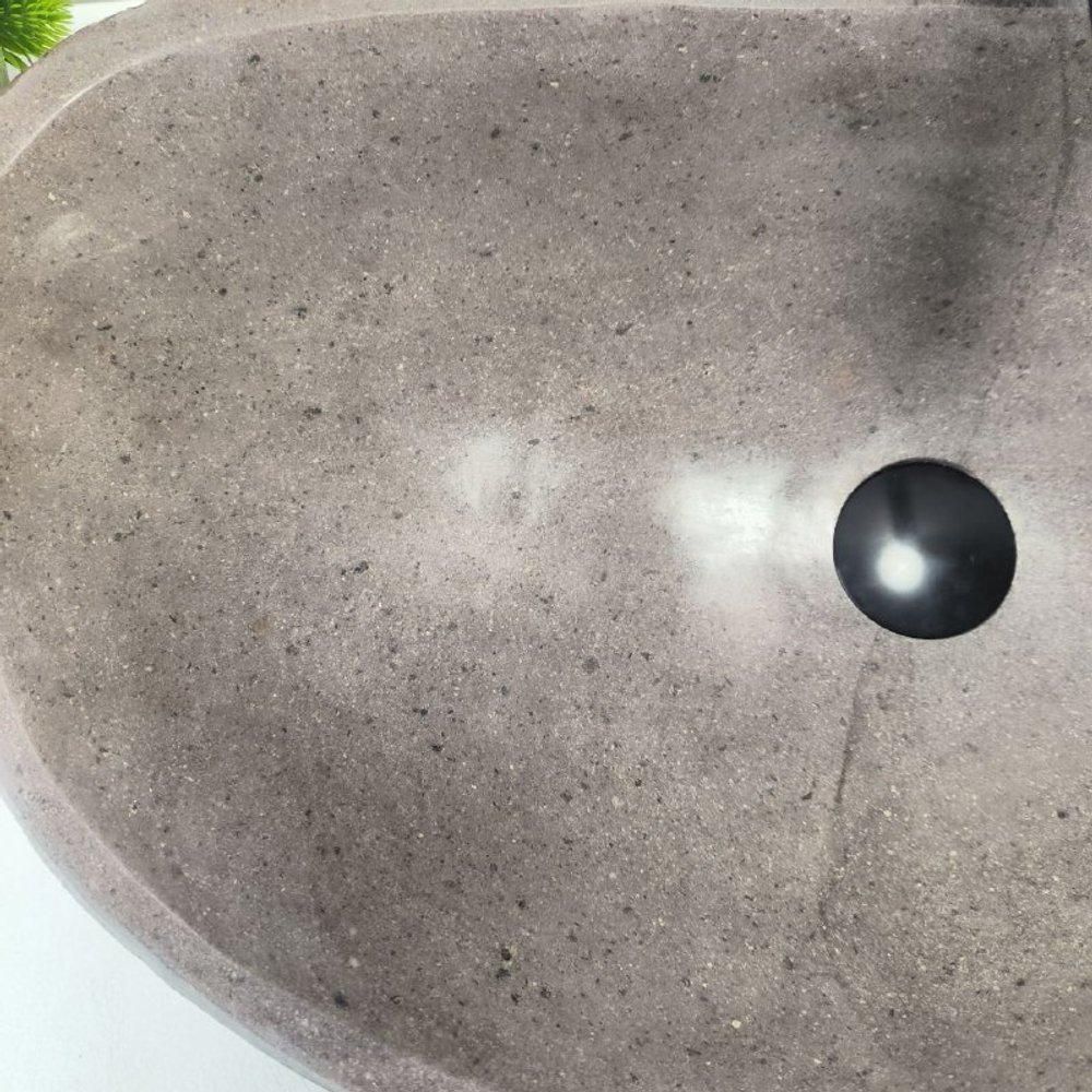 Раковина из речного камня RS-63509 (60*34*15) 0124