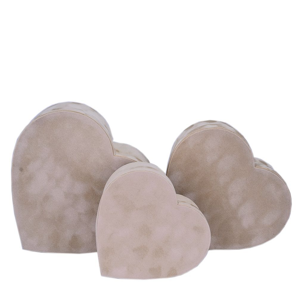 Коробка сердце "Велюр" 25,5*23,5*10