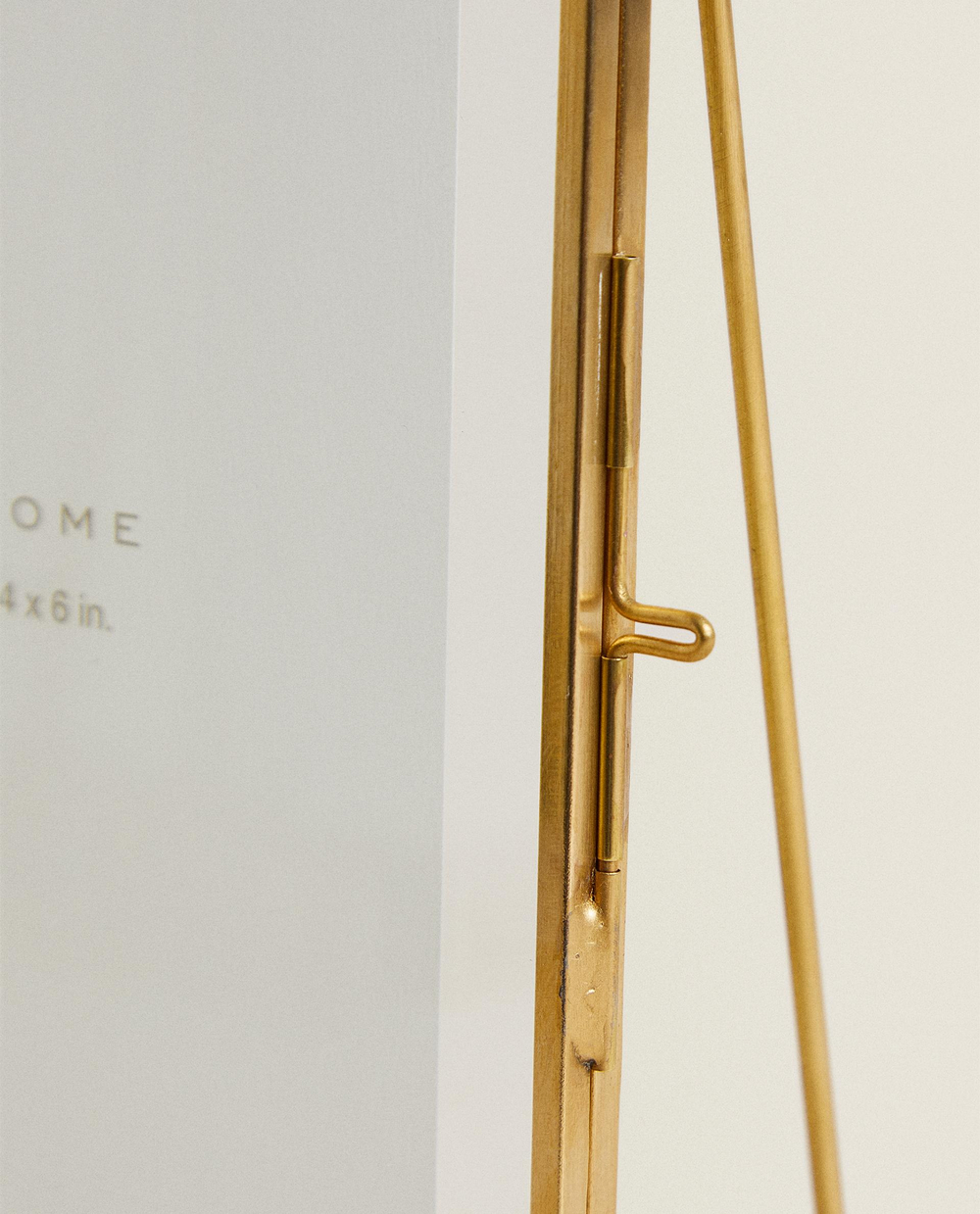 Zara Home Фоторамка из стекла, цвет золотой, 18 см