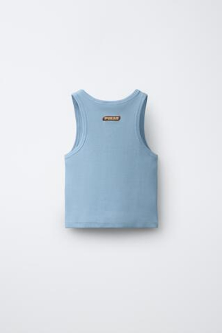ZARA X PUKAS МАЙКА PUKAS SURF, ГОЛУБОЙ
