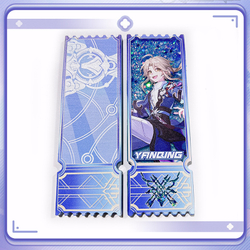 Акриловый билет с блёстками "Хонкай Стар Рейл / Honkai: Star Rail"