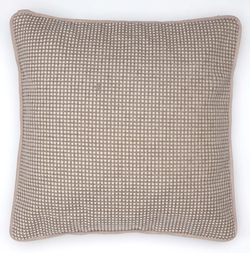 nan CUBEПодушка декоративная 40х40 бежевая клетка Textil Roig 40x40