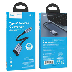 Конвертер Type-C (M) -- HDMI (F) HOCO HB21