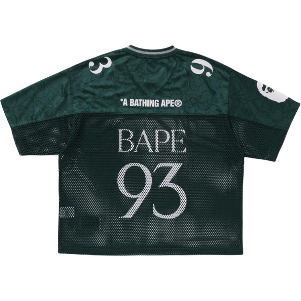 A Bathing Ape Line Camo Multi Logo Relaxed Fit Football Jersey