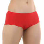 Красные гладкие трусики-шорты (Размер: S) (Цвет: красный)