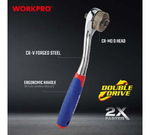 Трещоточный ключ WORKPRO 3/8, 2Х скорость WP271013