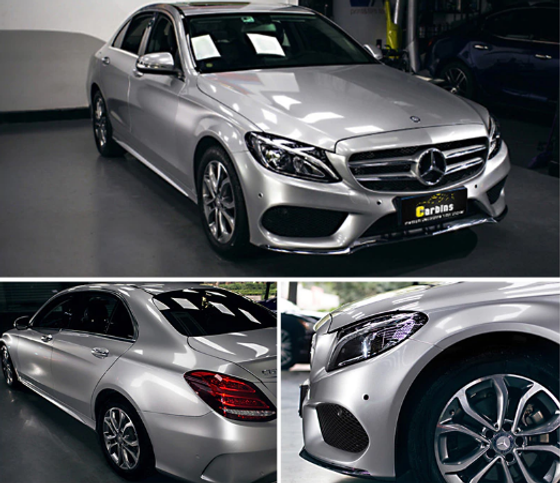 Пленка PET перламутровая серебро глянцевая GT Silver Carbins