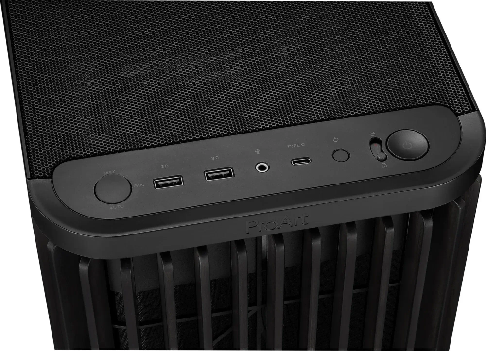 Корпус ASUS PROART PA401 WOOD TG PWM BLACK ATX 90DC00M0-B39000