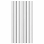 Стеновая реечная панель Альберо, Винил Белый, 120*16*2750 мм