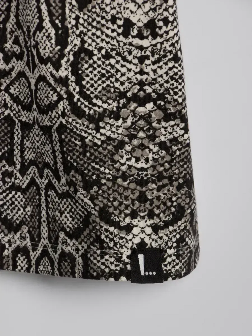 Футболка для девочки оверсайз, принт питон