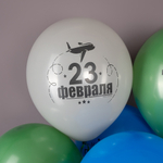 Латексный шар «С 23 Февраля, Мой Защитник!», 30 см